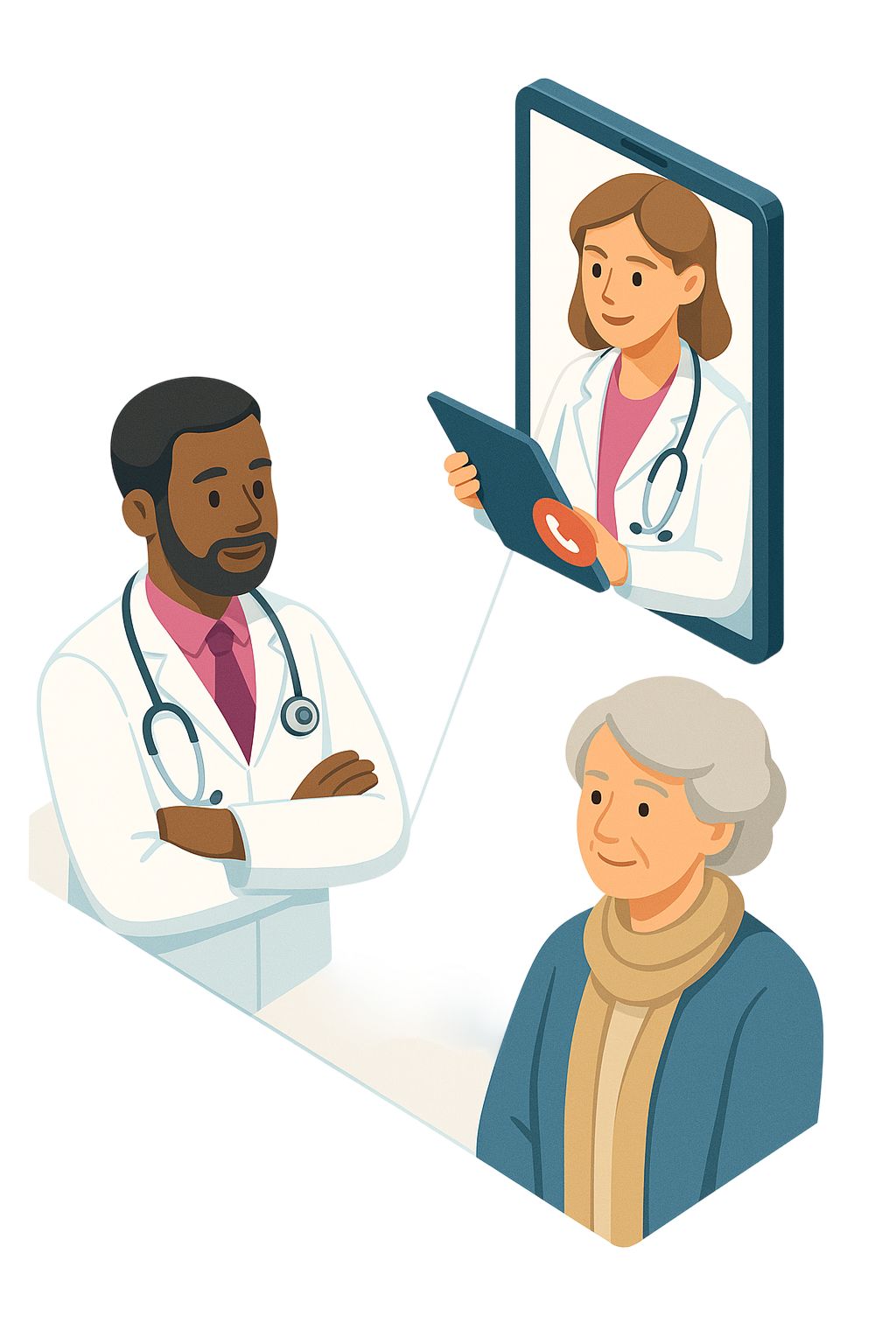 Telemedizin Illustration